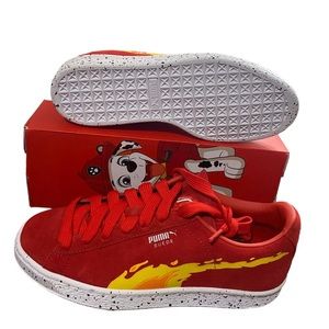 Puma Suede JR x PAW PATROL Size 6.5 Style Code 388482 01 Color Red